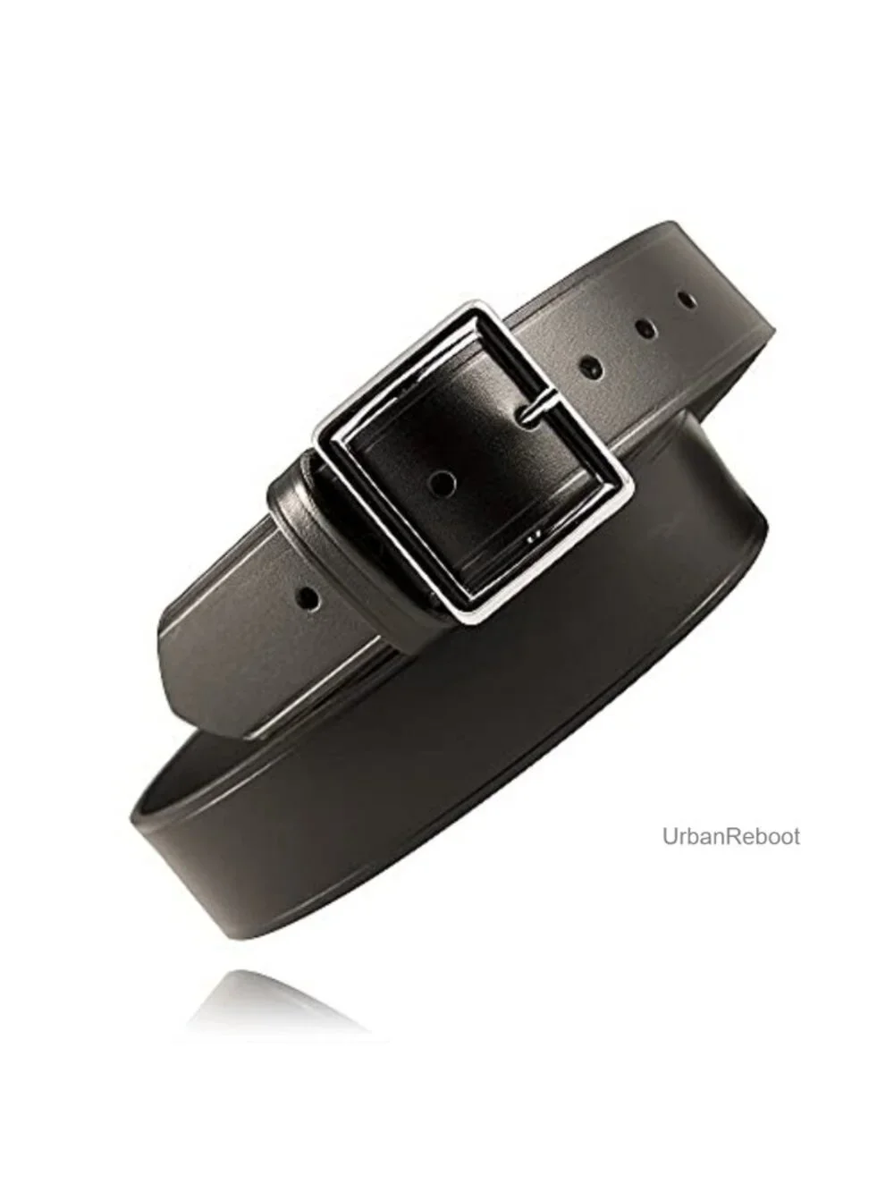 Full Grain Leather Men's Belt 1.75in US Made Removable Brass Buckle